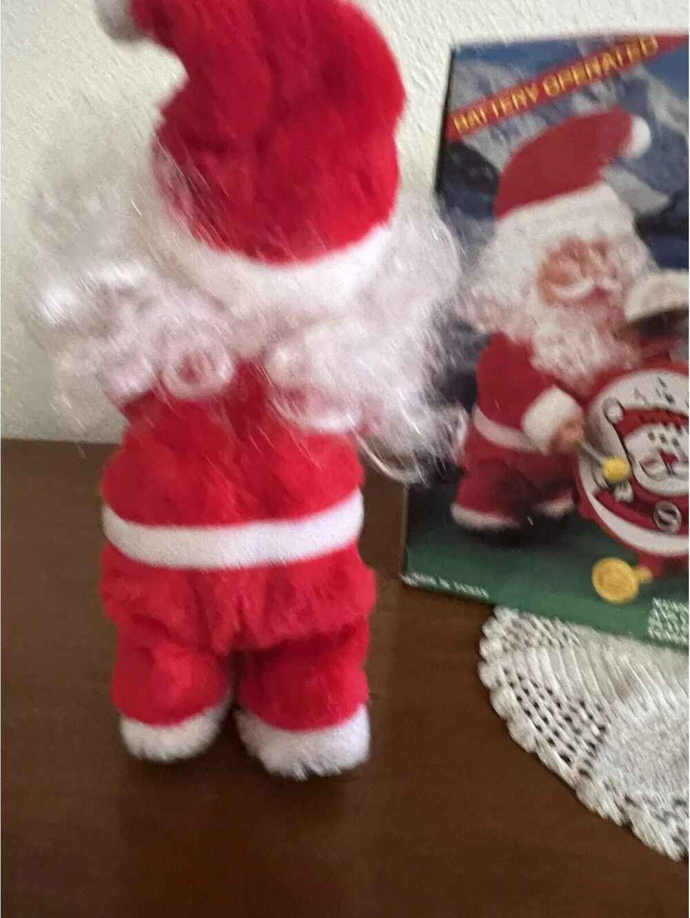 Vintage Meryvn’s Walking Santa Claus Drummer, with Box, ONLY MUSIC WORKS